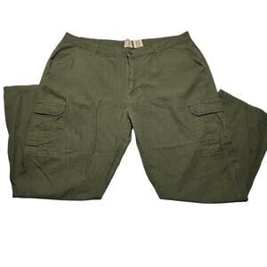RedHead Pants Mens Cargo Bootcut Green Ripstop Outdoors 42x32